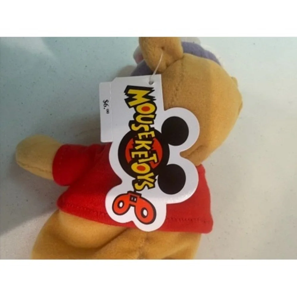 Disney Mouseketoys‎ Winnie the Pooh Easter Bunny Mini Bean Bag Plush New Tags